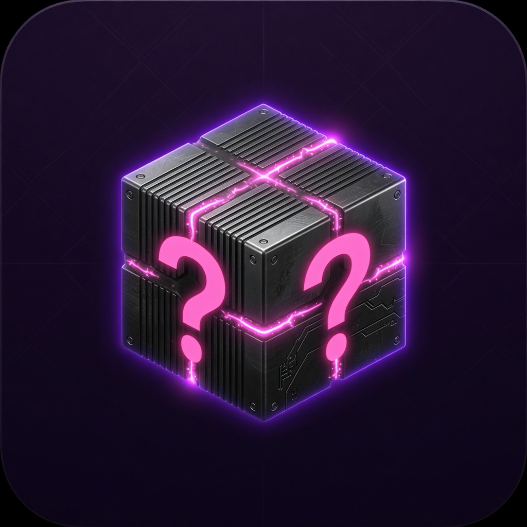 A sealed mystery box